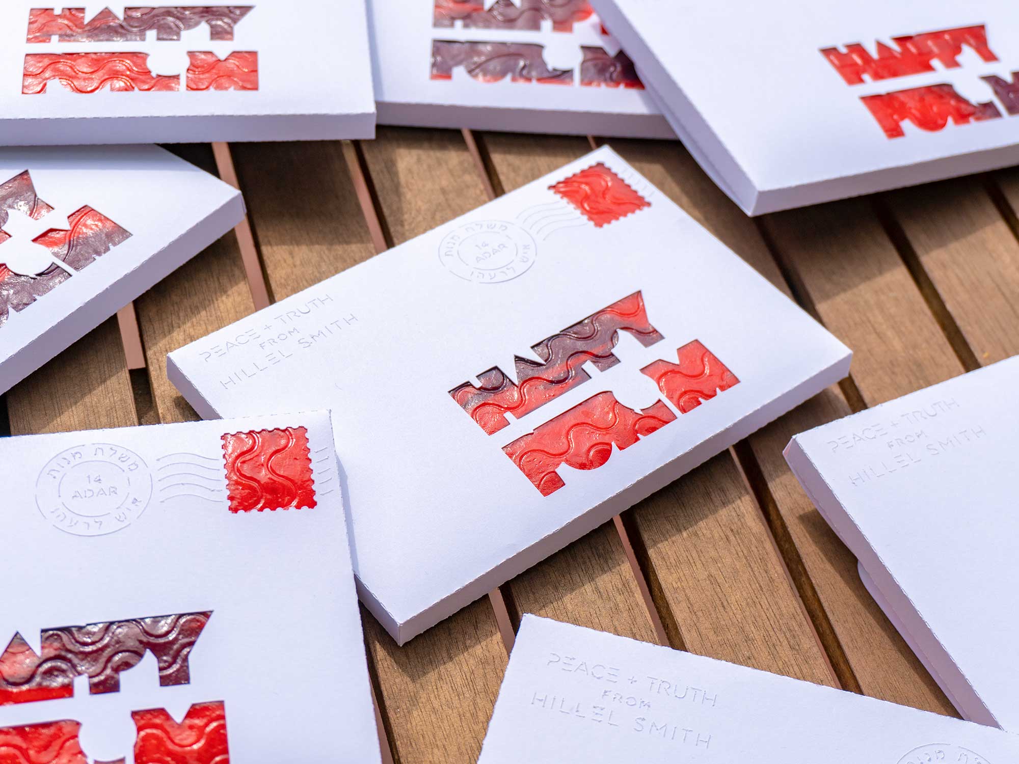 Purim envelope boxes
