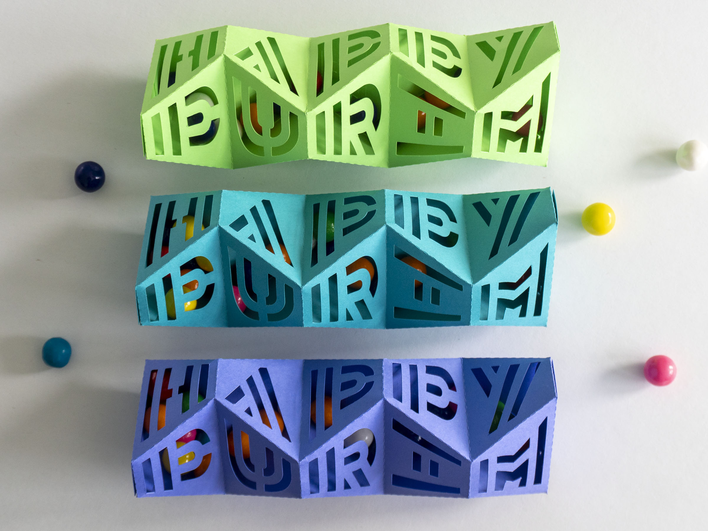 Purim rainmaker boxes