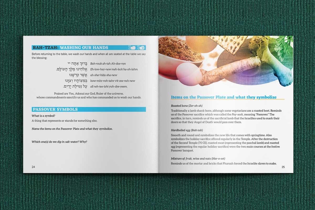 Sharing the Seder Passover haggadah